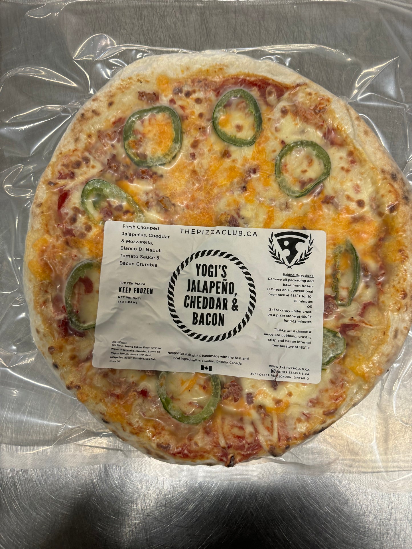 Yogi’s Jalapeno Cheddar Bacon Pizza