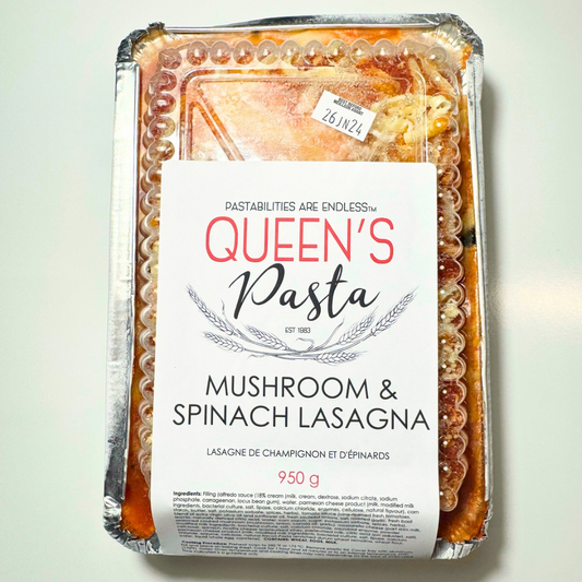 Queen’s Pasta - Mushroom & Spinach Lasagne