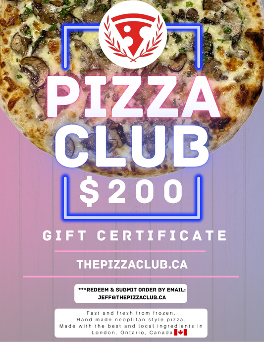 Pizzaclub Gift Certificate - $200